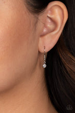 Load image into Gallery viewer, Paparazzi “Effulgently Engaged” White Necklace Earring Set - Paparazzi Accessories