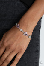 Load image into Gallery viewer, “Cluelessly Crushing” Pink Clasp Bracelet - Paparazzi Accessories