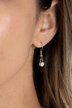 Load image into Gallery viewer, Paparazzi “Pearly Pond” White Necklace Earring Set - Paparazzi Accessories