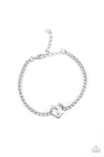 Load image into Gallery viewer, Paparazzi “Bedazzled Beauty” White Clasp Bracelet - Paparazzi Accessories
