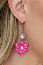 Load image into Gallery viewer, Paparazzi “Bewitching Botany” Pink Dangle Earrings - Paparazzi Accessories