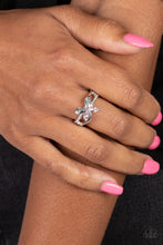 Load image into Gallery viewer, Paparazzi “Fetching Flutter” Pink Stretch Ring