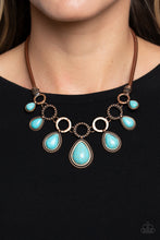 Load image into Gallery viewer, Paparazzi “Riverside Relic” Copper Necklace Earring Set - Paparazzi Accessories