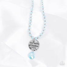 Load image into Gallery viewer, Paparazzi “Priceless Plan” Blue Necklace Earring Set - Paparazzi Accessories