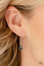 Load image into Gallery viewer, "Marble Medley" Black Necklace Earring Set - Paparazzi Accessories