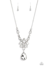 Load image into Gallery viewer, Paparazzi EMP Exclusive “TWINKLE of an Eye” White Necklace Earring Set - Paparazzi