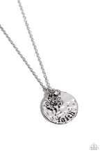 Load image into Gallery viewer, Paparazzi “Flourishing Faith” White Necklace Earring Set - Paparazzi Accessories