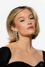 Load image into Gallery viewer, EMP Exclusive “LIGHT at the Opera” White Post Earrings - Paparazzi