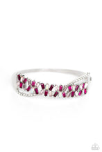 Load image into Gallery viewer, Paparazzi “Timeless Trifecta” Pink Hinge Bracelet
