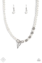 Load image into Gallery viewer, Paparazzi “Classy Cadenza" White Necklace Earring Set - Paparazzi Accessories