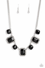 Load image into Gallery viewer, Paparazzi “Royal Rumble” Black Necklace Earring Set - Paparazzi Accessories