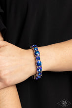 Load image into Gallery viewer, Paparazzi “Born To Bedazzle” Blue Stretch Bracelet - Paparazzi Accessories