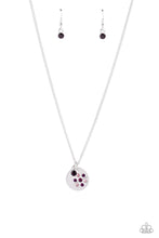 Load image into Gallery viewer, Paparazzi “Dandelion Delights” Purple Necklace Earring Set - Paparazzi Accessories
