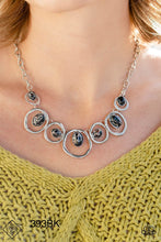 Load image into Gallery viewer, "Marble Medley" Black Necklace Earring Set - Paparazzi Accessories