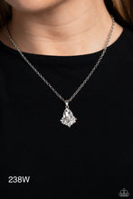 Load image into Gallery viewer, Paparazzi “Fancy Fringe” White Necklace Earring Set - Paparazzi Accessories