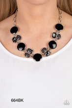 Load image into Gallery viewer, Paparazzi “Dreaming in MULTICOLOR” Black Necklace Earring Set