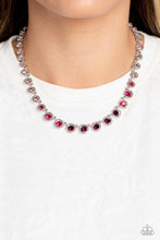 Load image into Gallery viewer, “Kaleidoscope Charm” Purple Necklace Earring Set - Paparazzi Accessories