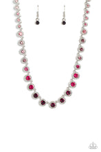 Load image into Gallery viewer, “Kaleidoscope Charm” Purple Necklace Earring Set - Paparazzi Accessories