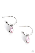 Load image into Gallery viewer, Paparazzi “Teardrop Tassel” Pink Hoop Earrings - Paparazzi Accessories