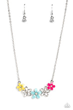 Load image into Gallery viewer, Paparazzi “WILDFLOWER About You” Blue Necklace Earring Set - Paparazzi Accessories