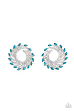 Load image into Gallery viewer, “Firework Fanfare” Blue Post Earrings - Paparazzi Accessories