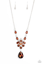 Load image into Gallery viewer, Paparazzi “TWINKLE of an Eye” Brown Necklace Earring Set - Paparazzi Accessories