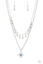 Load image into Gallery viewer, Paparazzi “The Second Star To The LIGHT”Blue Necklace Earring Set - Paparazzi Accessories