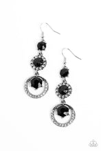 Load image into Gallery viewer, Paparazzi “Enchanting Effulgence” Black Dangle Earrings - Paparazzi Accessories