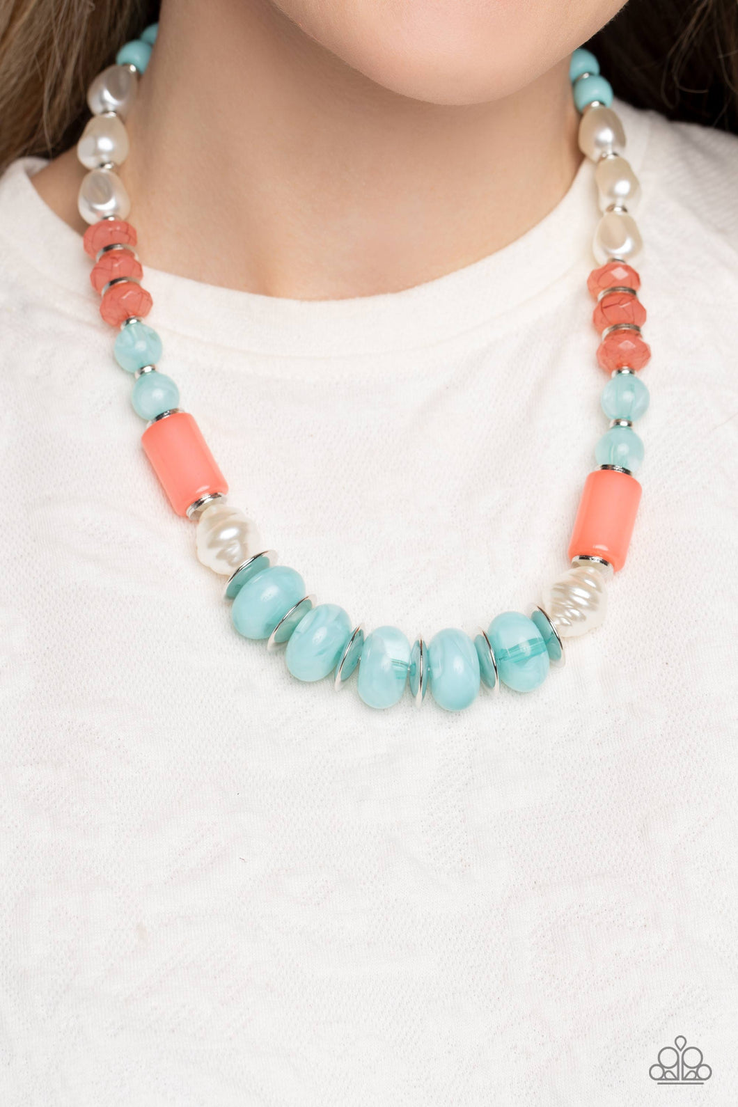 Paparazzi “A SHEEN Slate” Blue Necklace Earring Set - Cindysblingboutique