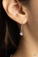 Load image into Gallery viewer, Paparazzi “Prima Donna Dazzle” Silver Necklace Earring Set