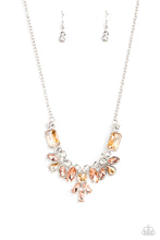 Load image into Gallery viewer, “Prima Donna Dazzle” Brown Necklace Earring Set - Paparazzi Accessories