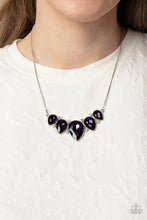 Load image into Gallery viewer, Paparazzi “Regally Refined” Purple Necklace Earring Set - Paparazzi Accessories