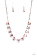 Load image into Gallery viewer, Paparazzi “Tabloid Treasure” Pink Necklace Earring Set - Paparazzi Accessories