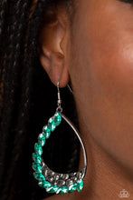 Load image into Gallery viewer, “Looking Sharp” Green Dangle Earrings - Paparazzi Accessories
