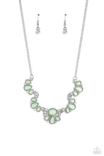 Load image into Gallery viewer, Paparazzi “Dancing Dimension” Green Necklace Earring Set - Paparazzi Accessories
