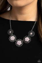 Load image into Gallery viewer, Paparazzi “Mandala Mosaic” Pink Necklace Earring Set - Paparazzi Accessories