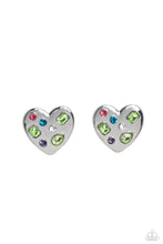 Load image into Gallery viewer, Paparazzi “Relationship Ready” Green Post Earrings - Paparazzi Accessories