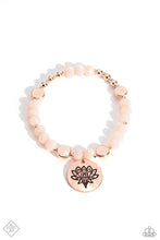 Load image into Gallery viewer, “Leisurely Lotus” Rose Gold Stretch Bracelet - Paparazzi Accessories