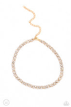 Load image into Gallery viewer, Paparazzi “Classy Couture” Gold Choker Necklace Earring Set - Paparazzi Accessories