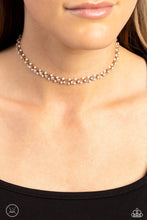 Load image into Gallery viewer, Paparazzi “Classy Couture” Gold Choker Necklace Earring Set - Paparazzi Accessories