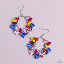 Load image into Gallery viewer, Paparazzi “Wreathed in Watercolors” Multi Dangle Earrings - Paparazzi Accessories