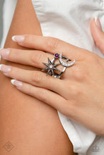 Load image into Gallery viewer, Paparazzi “Stellar Seeker” Purple Stretch Ring - Paparazzi Accessories