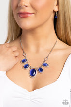 Load image into Gallery viewer, Paparazzi “A BEAM Come True” Blue Necklace Earring Set