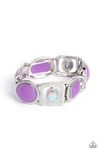 Load image into Gallery viewer, Paparazzi “Majestic Mashup” Purple Stretch Bracelet - Paparazzi Accessories