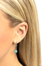 Load image into Gallery viewer, Paparazzi “Looking for DOUBLE” Blue Necklace Earring Set - Paparazzi Accessories