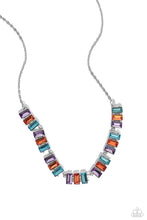 Load image into Gallery viewer, Paparazzi “Elite Emeralds” Orange Necklace Earring Set