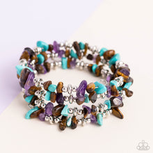 Load image into Gallery viewer, Paparazzi “Stacking Stones” Brown Coil Wrap Bracelet