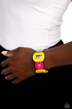 Load image into Gallery viewer, Paparazzi “Painted Pairing” Yellow Stretch Bracelet
