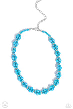 Load image into Gallery viewer, Paparazzi “Dreamy Duchess” Blue Choker Necklace Earring Set
