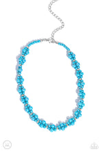 Load image into Gallery viewer, Paparazzi “Dreamy Duchess” Blue Choker Necklace Earring Set - Paparazzi Accessories